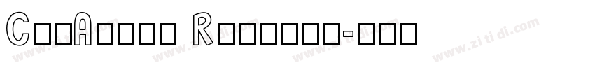 CutAlong Regular字体转换